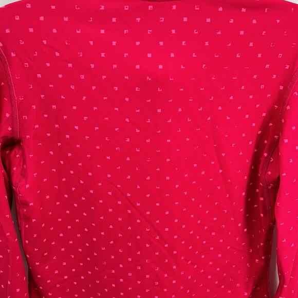 Nike Pro  Dri Fit Women's Pink Print Half Zip Pullover Activewear Top Medium - Picture 10 of 16